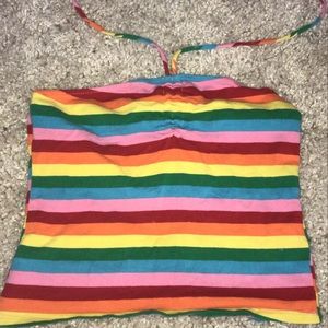 rainbow cropped top